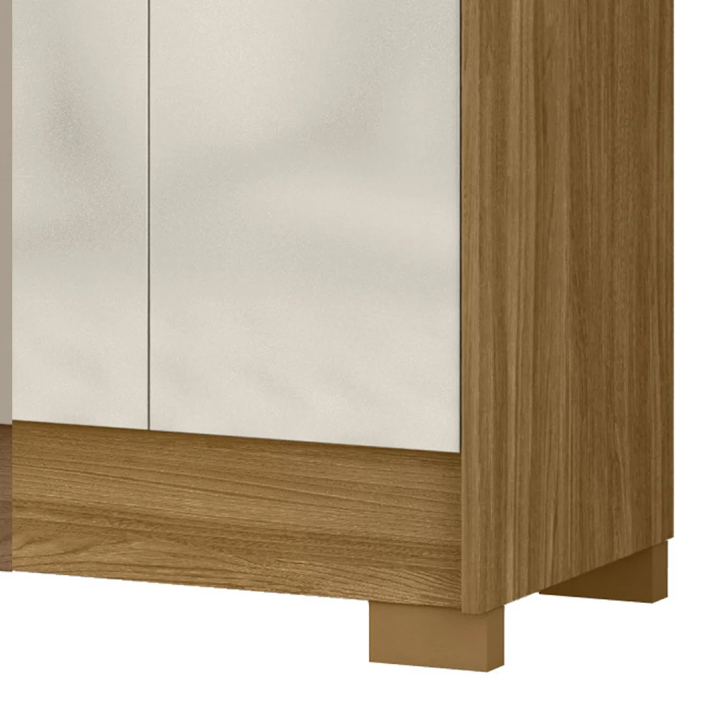 Guarda Roupa Casal 216cm 6 Portas Alabama Freijó/Off Z17     - Mpozenato