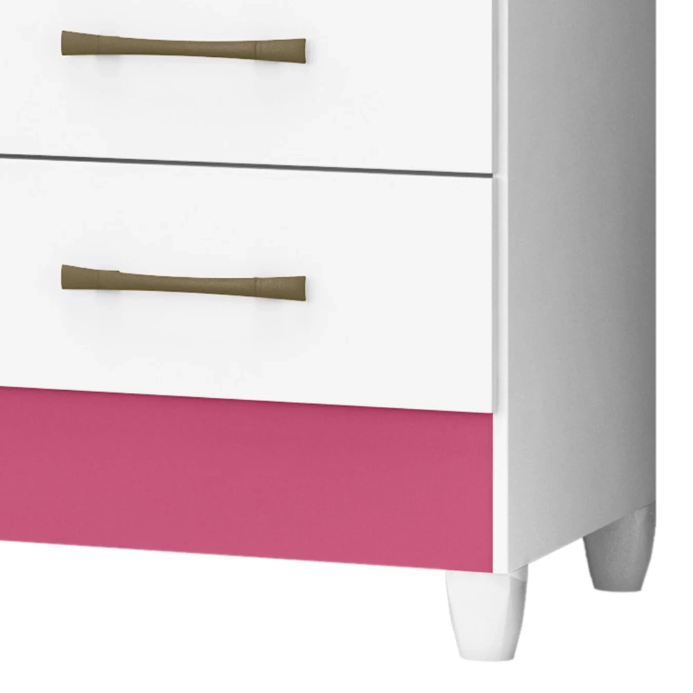 Guarda Roupa Solteiro 82cm 3 Portas Zeno Flex Branco Z17     - Mpozenato