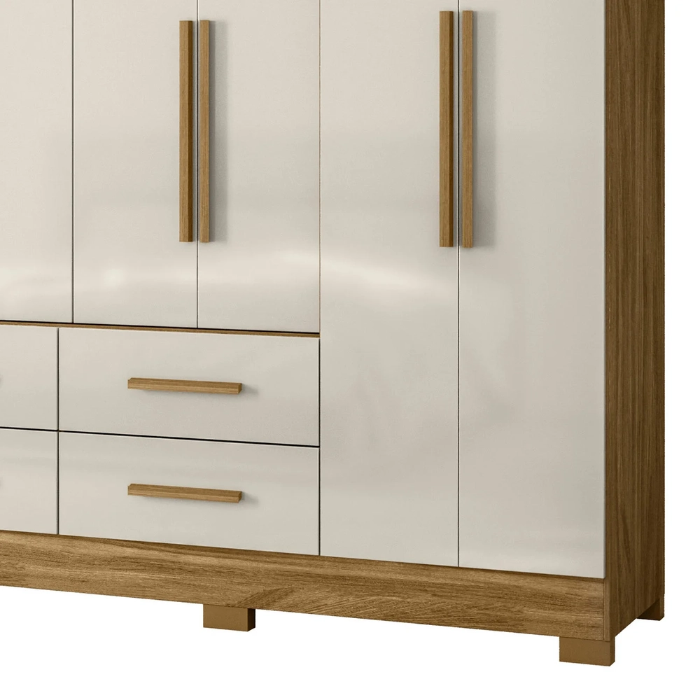 Guarda Roupa Casal 237cm 8 Portas Archi Freijó/Off Z17       - Mpozenato