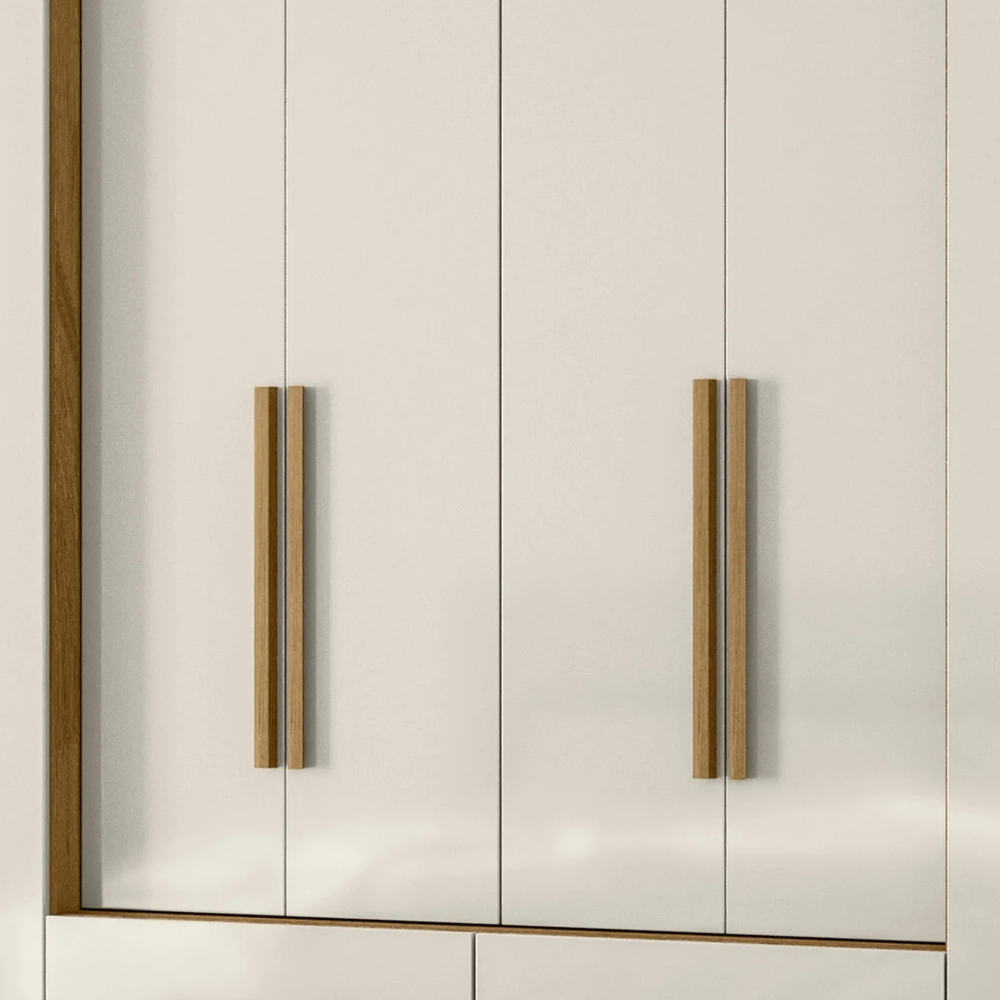 Guarda Roupa Casal 237cm 8 Portas Archi Freijó/Off Z17       - Mpozenato