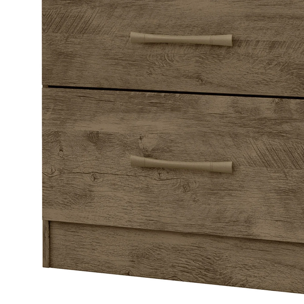 Cômoda Para Quarto 61cm Com 4 Gavetas Miriad Castanho Wood Z17 - Mpozenato