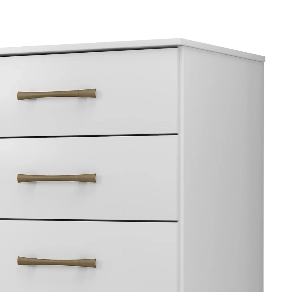 Cômoda Para Quarto 61cm Com 4 Gavetas Miriad Branco Z17      - Mpozenato