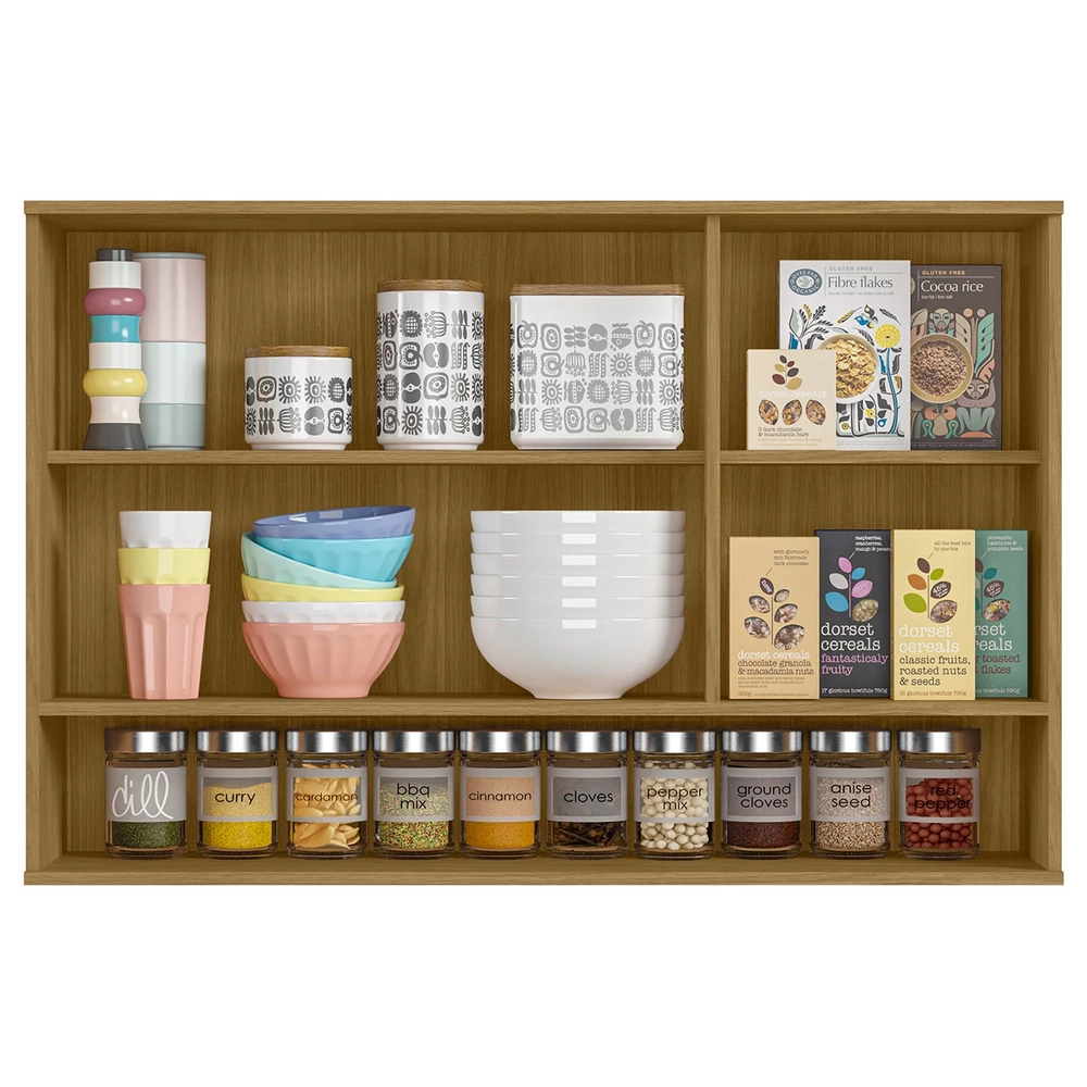 Armário de Cozinha Aéreo 120cm Rita Freijó/Off Acetinado Z44 - Mpozenato