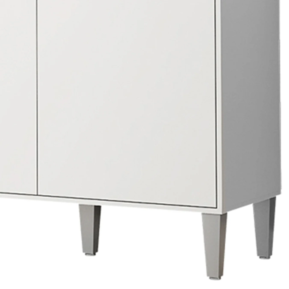 Armário de Cozinha Compacta 160cm 5 Portas Isabel Branco    - AJL Móveis