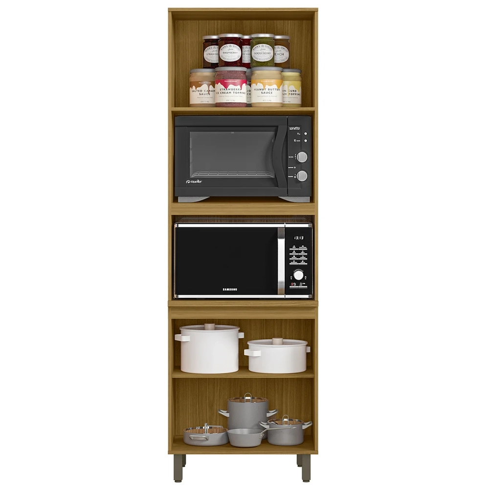 Paneleiro de Cozinha Torre Quente Rita Freijó/Off Acetinado Z44 - Mpozenato