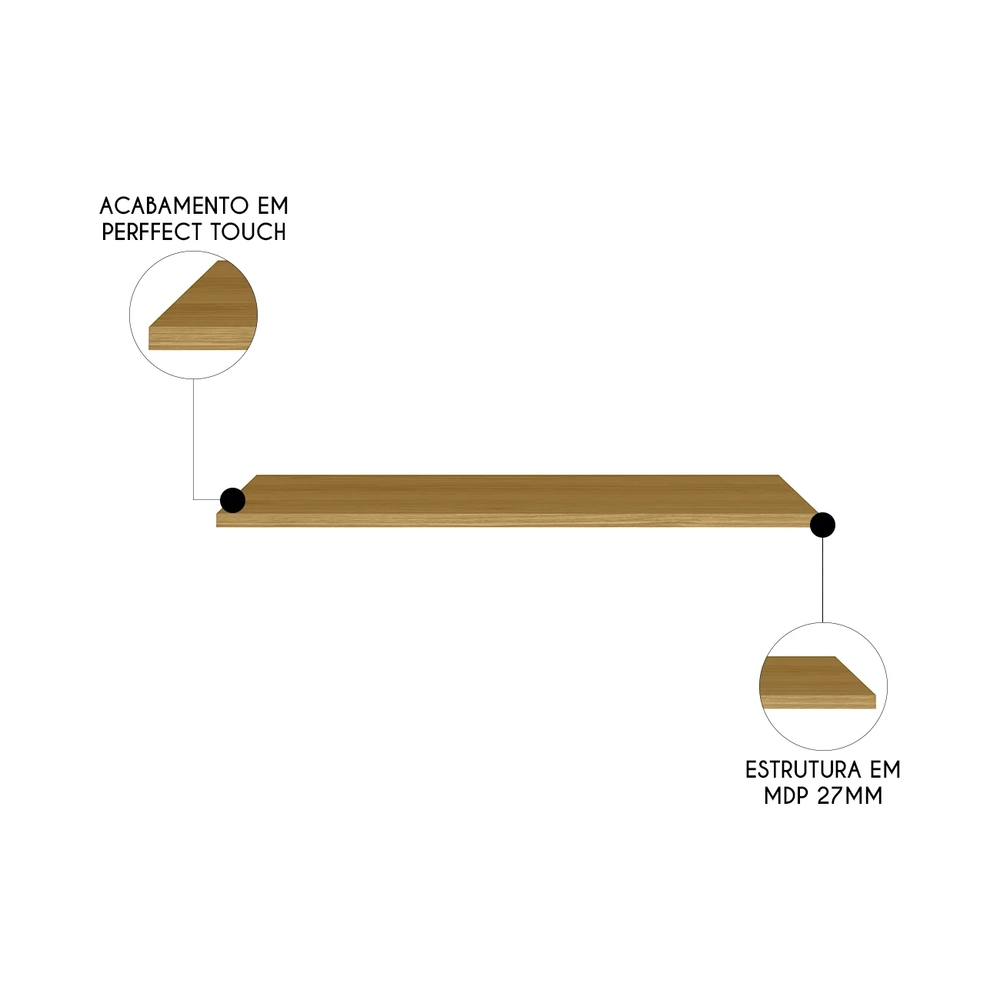 Tampo Para Balcão de Cozinha 120cm MDP Rita Freijó Z44      - Mpozenato
