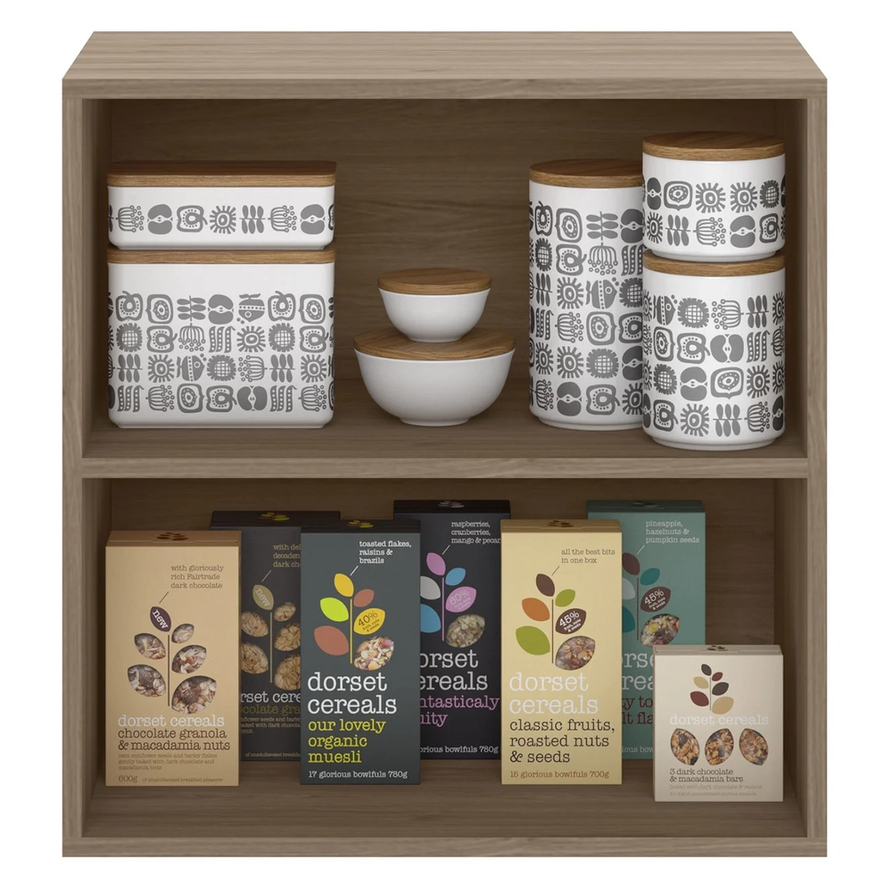 Armário de Cozinha Aéreo 58cm Grace Carvalho Oak/Off White Z44 - Mpozenato