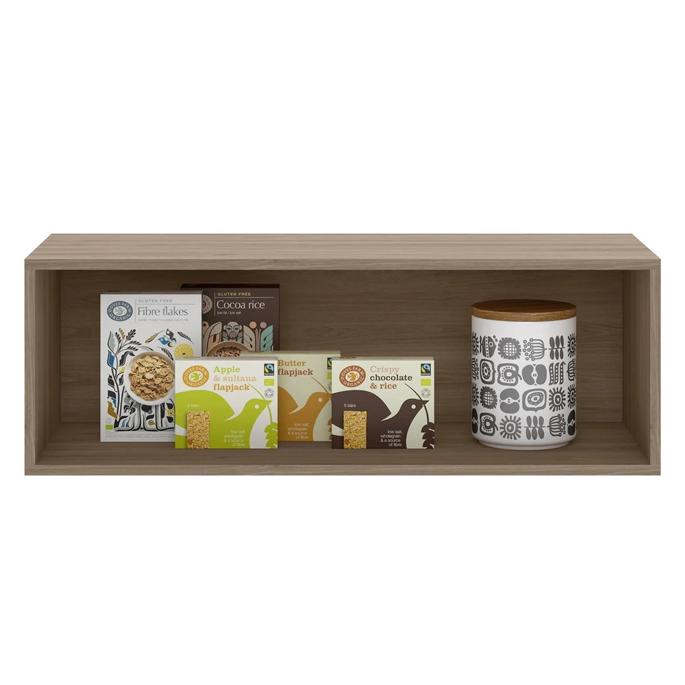 Armário de Cozinha Aéreo 80cm Grace Carvalho Oak/Off White Z44 - Mpozenato