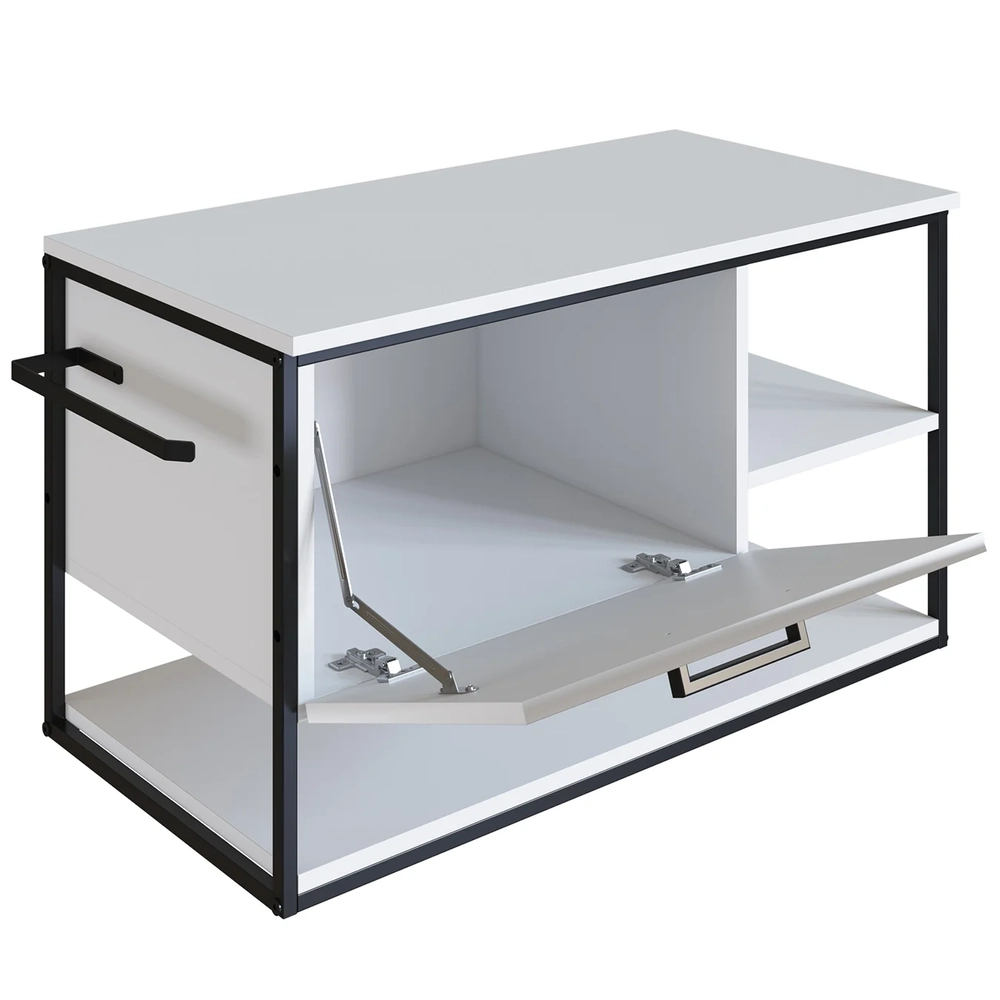 Gabinete de Banheiro Suspenso 80cm com Cuba Yuri Branco Z54 - Mpozenato