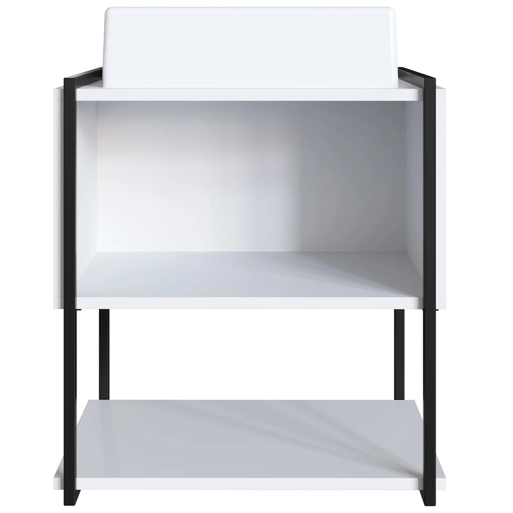 Gabinete de Banheiro Suspenso 50cm com Cuba Moly Branco Z54 - Mpozenato