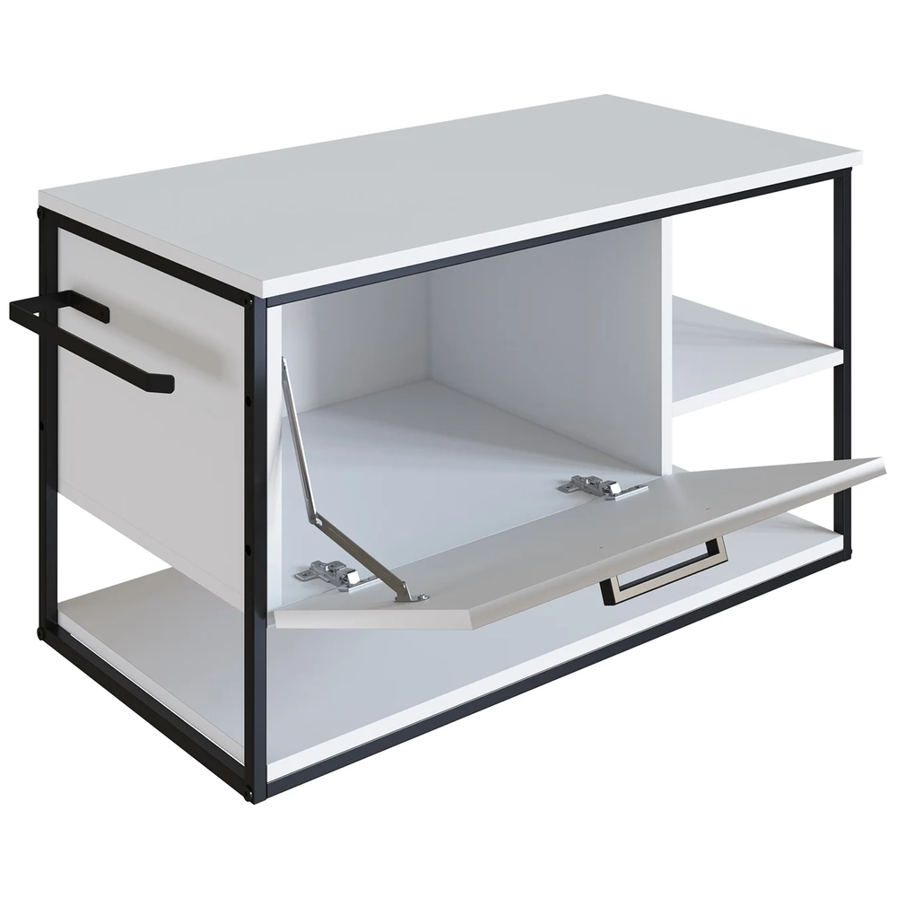 Gabinete de Banheiro Suspenso 80cm Para Cuba Yuri Branco Z54 - Mpozenato