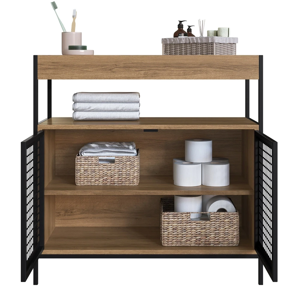 Gabinete de Banheiro 80cm Industrial Para Cuba Liny Mel Z54 - Mpozenato