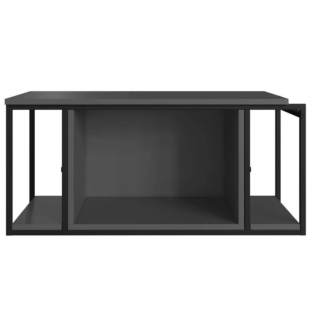 Gabinete de Banheiro Suspenso 80cm Para Cuba Ripy Grafite Z54 - Mpozenato