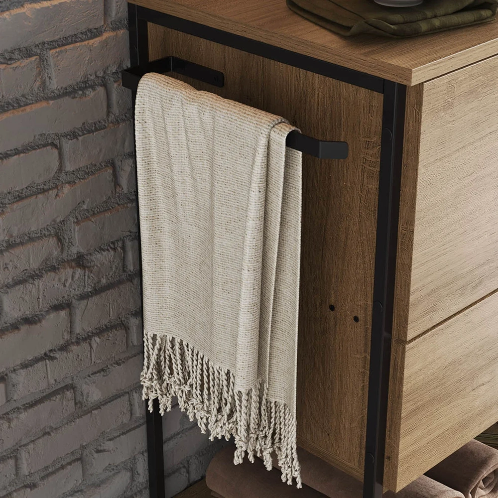 Gabinete de Banheiro 80cm Industrial com Cuba Satto Mel Z54 - Mpozenato