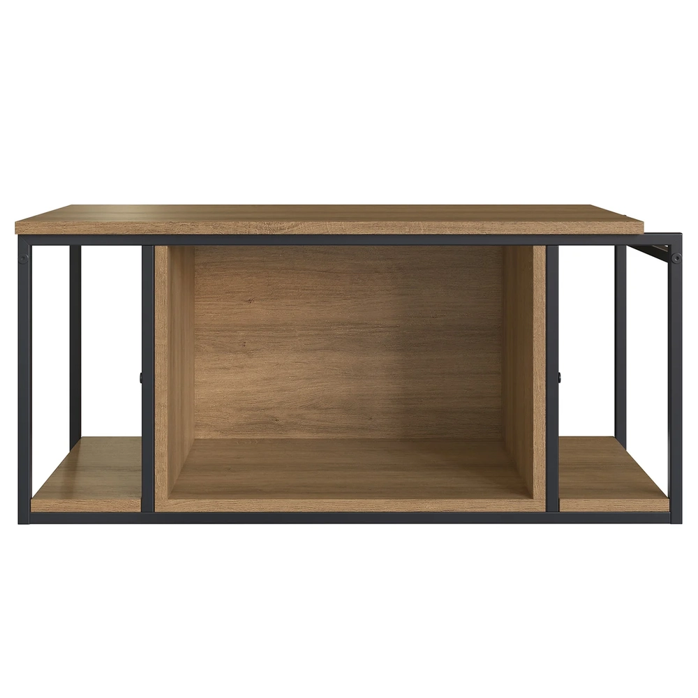 Gabinete Banheiro Suspenso 80cm Cuba Oval Ripy Mel/Preto Z54 - Mpozenato