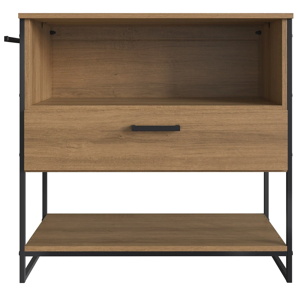 Gabinete de Banheiro 80cm Industrial Para Cuba Satto Mel Z54 - Mpozenato