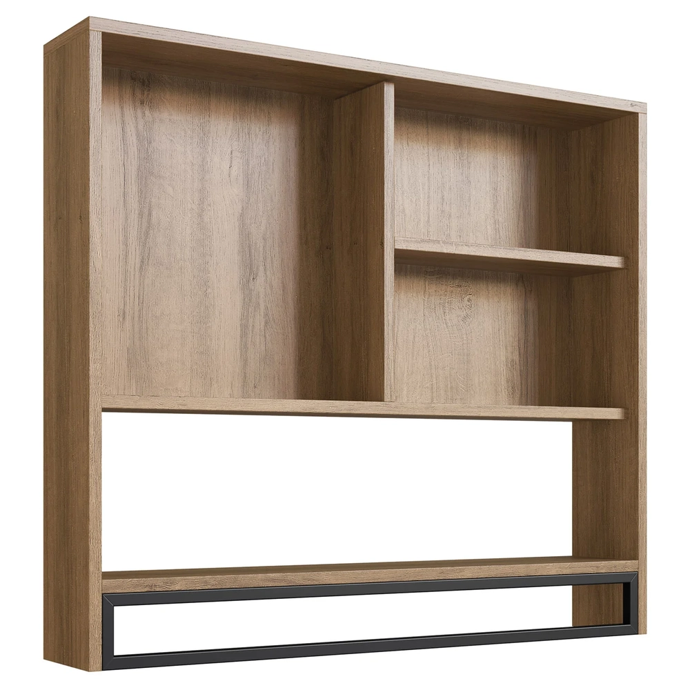 Gabinete Banheiro Liny Com Cuba e Espelheira Moscow Mel Z54 - Mpozenato