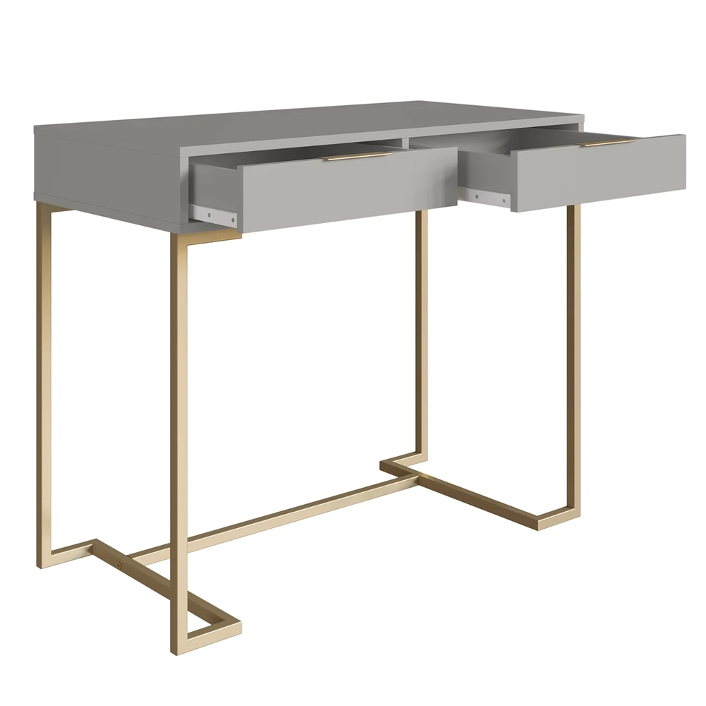 Penteadeira Escrivaninha Industrial 2 Gavetas Kate Arenas Z54 - Mpozenato