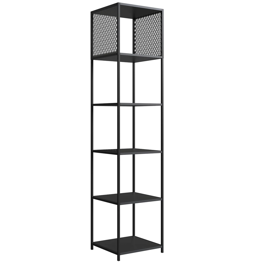 Estante Multiuso Industrial Alta com 4 Prateleiras Preto Z54 - Mpozenato