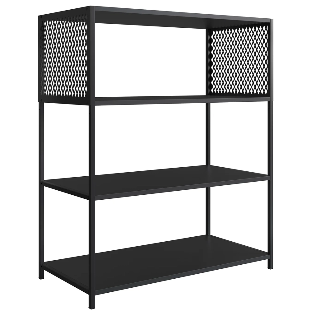 Estante Multiuso Industrial 77cm com Prateleiras Alure Preto Z54 - Mpozenato