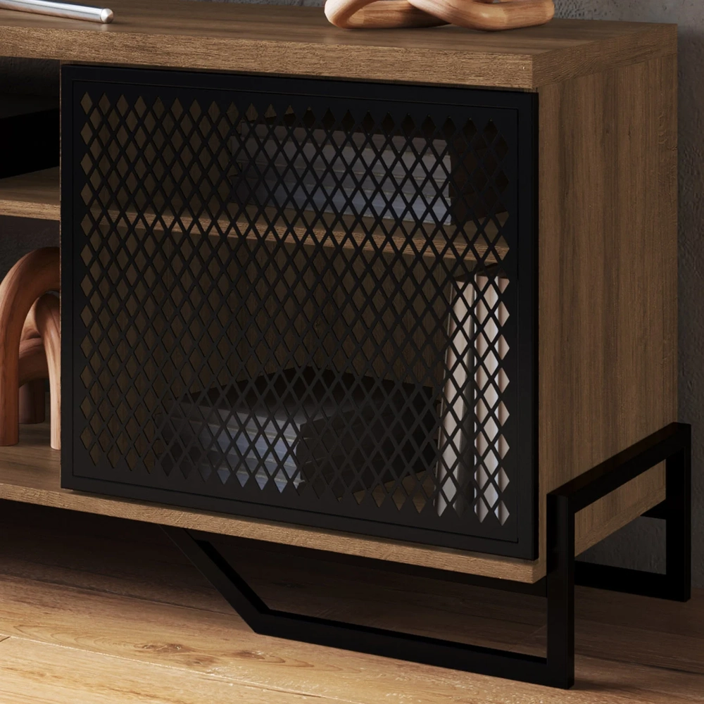 Rack Bancada Para TV 70 Pol Industrial Vesper Mel Z54       - Mpozenato