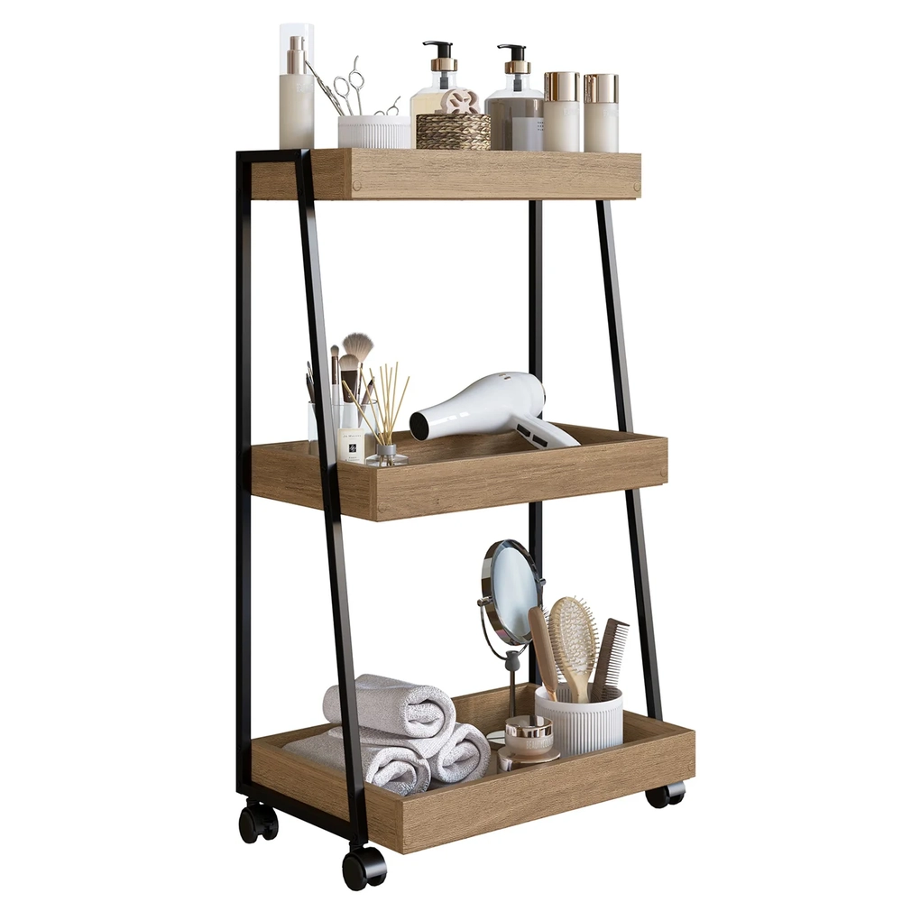 Carrinho Organizador Fruteira Industrial Multiuso Lino Mel Z54 - Mpozenato