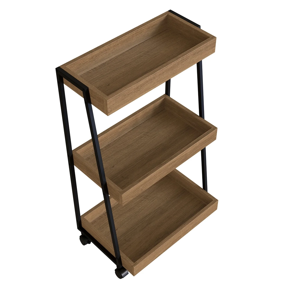 Carrinho Organizador Fruteira Industrial Multiuso Lino Mel Z54 - Mpozenato