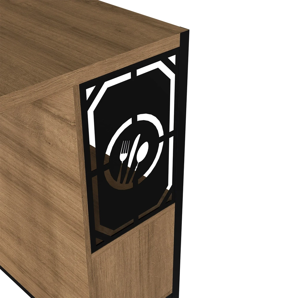 Mesa Bancada Gourmet Ilha Industrial Glenda Mel Z54 - Mpozenato