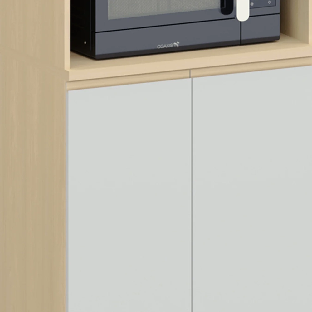 Paneleiro de Cozinha Para Micro-ondas Pierre Carvalho/Cinza L01 - Mpozenato