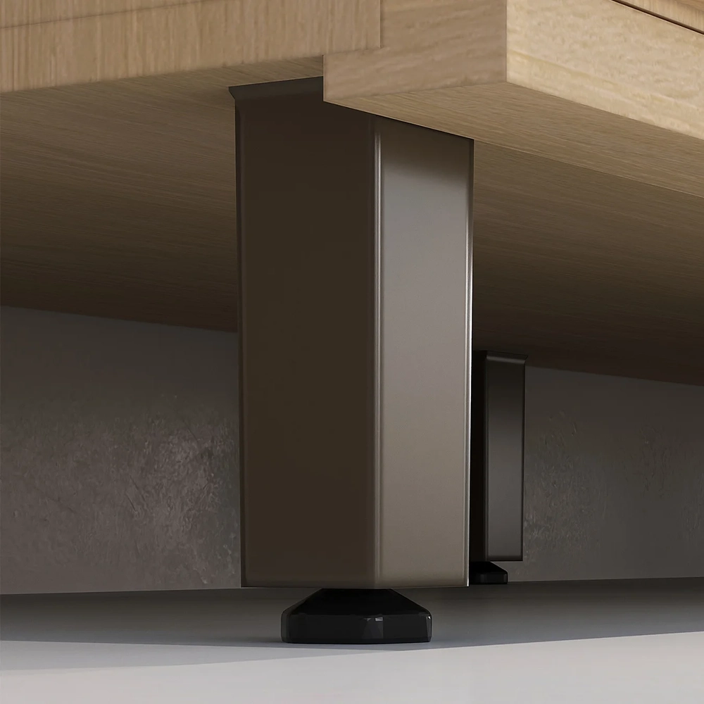 Paneleiro Cozinha Torre Quente 70cm Pierre Carvalho/Cinza L01 - Mpozenato