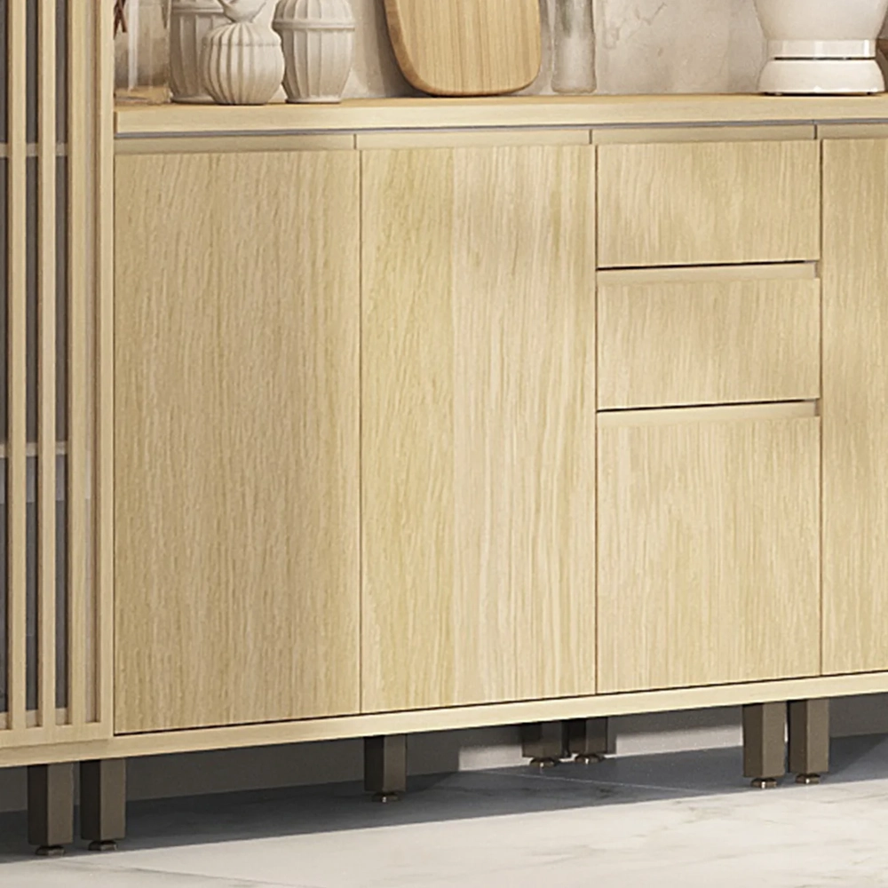 Balcão de Cozinha Com Tampo 120cm Pierre Carvalho L01 - Mpozenato