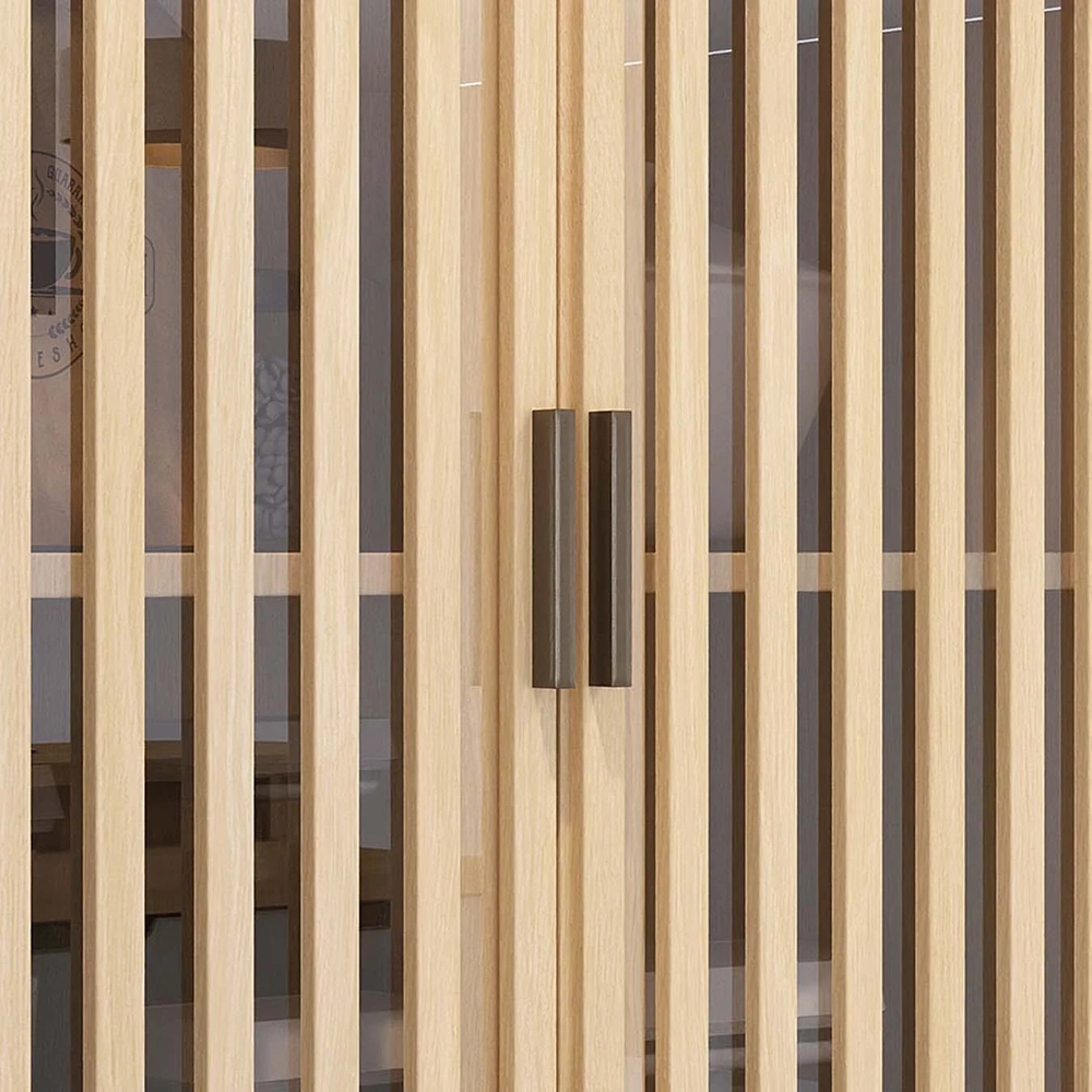 Armário de Cozinha 10 Peças CP03 e Tampo Pierre Carvalho/Cinza L01 - Mpozenato