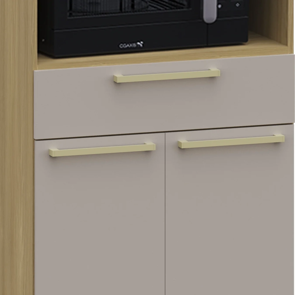 Paneleiro Cozinha Torre Quente 70cm Mirella Freijó/Cinammon L01 - Mpozenato