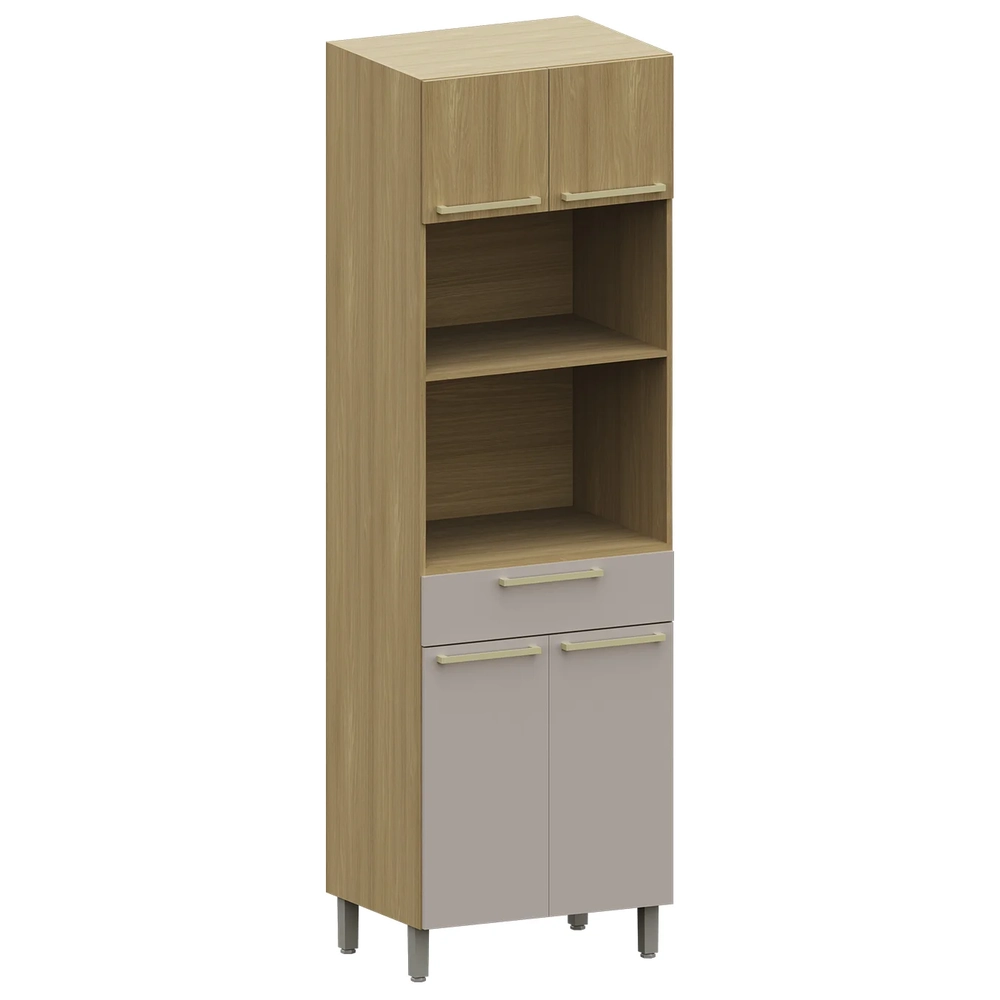 Paneleiro Cozinha Torre Quente 70cm Mirella Freijó/Cinammon L01 - Mpozenato