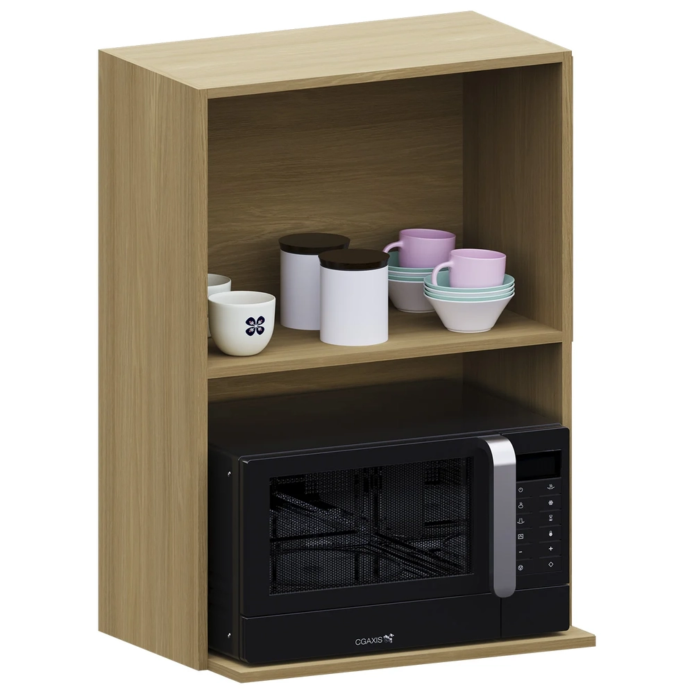 Armário de Cozinha 60cm Com Nicho Micro-ondas Mirella Freijó L01 - Mpozenato