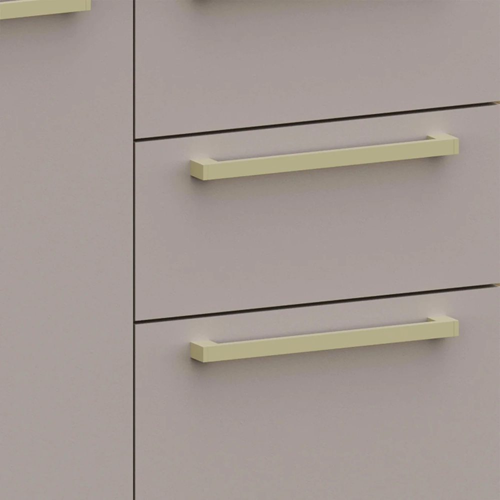 Balcão de Cozinha Com Tampo 60cm 2 Portas Mirella Freijó/Cinammon L01 - Mpozenato