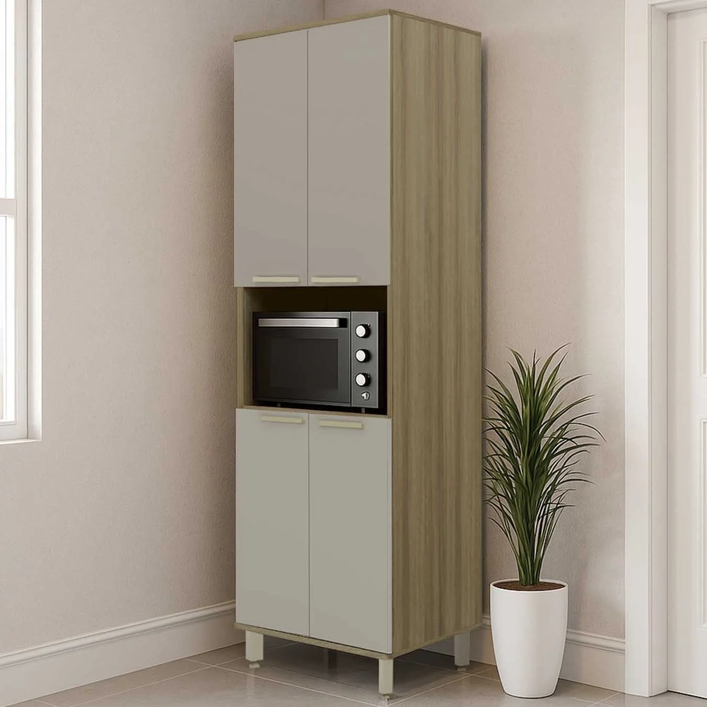 Paneleiro de Cozinha Para Micro-ondas Nádia Mocca/Avelã L01 - Mpozenato