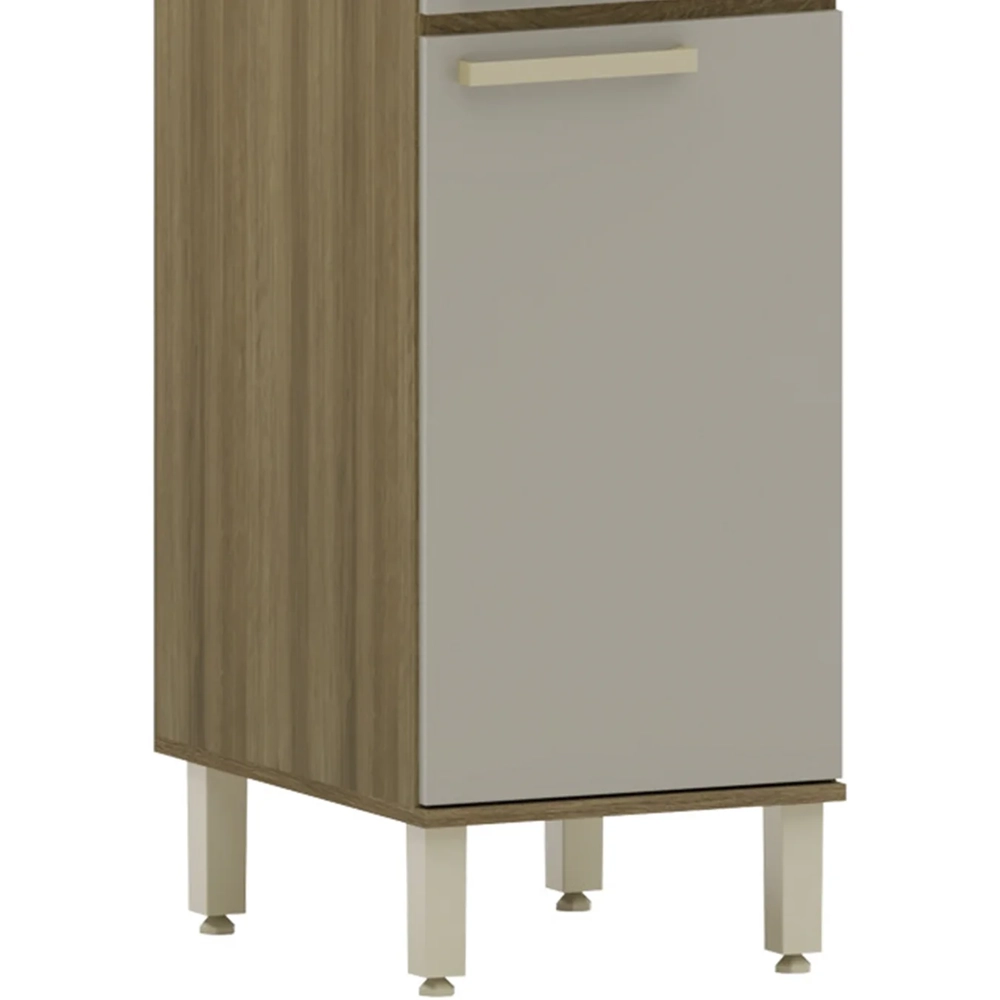 Paneleiro Armário de Cozinha 40cm 2 Portas Nádia Mocca/Avelã L01 - Mpozenato