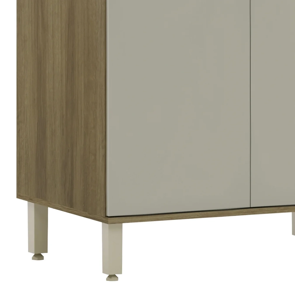 Balcão de Cozinha Com Tampo 80cm Nádia Mocca/Avelã L01 - Mpozenato