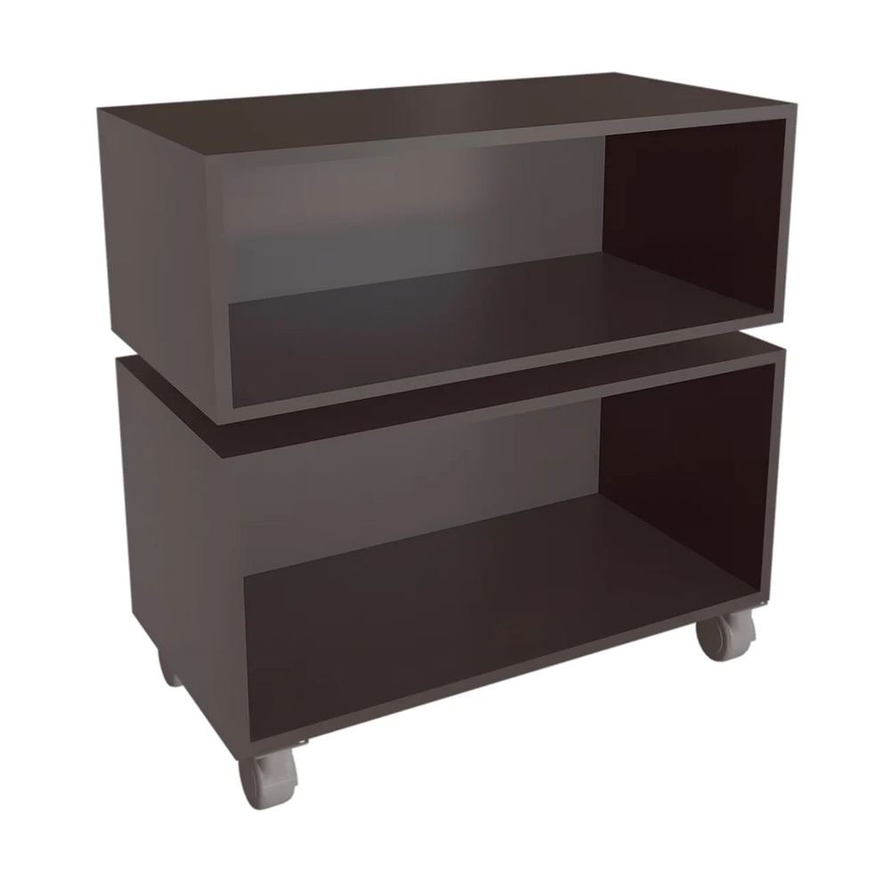 Gabinete Banheiro Suspenso e Gaveteiro Ingrid Grafite F10   - Mpozenato