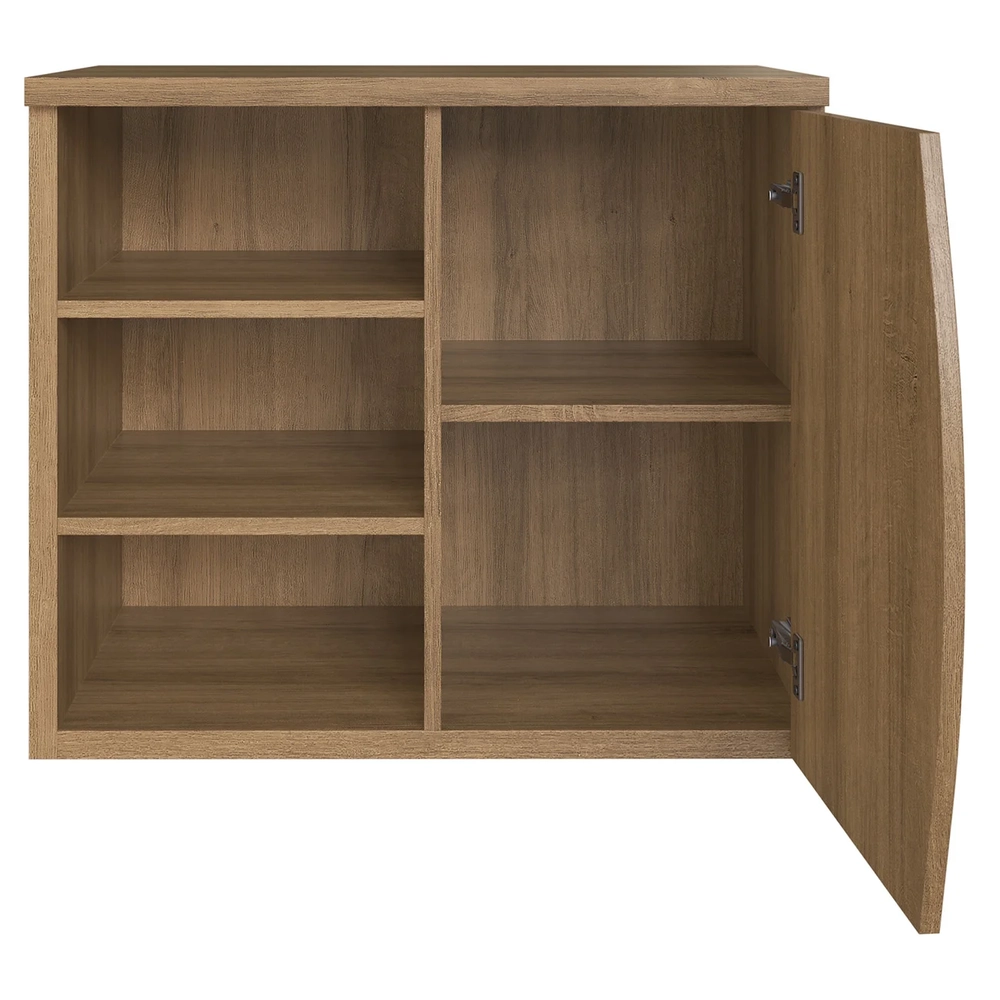 Gabinete de Banheiro 70cm Para Cuba 1 Porta Luanda Mel F10 - Mpozenato