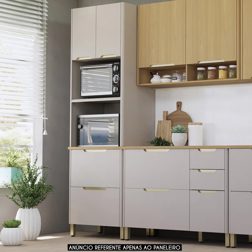 Paneleiro de Cozinha Torre Quente 70cm Marina Cinammon L01 - Mpozenato