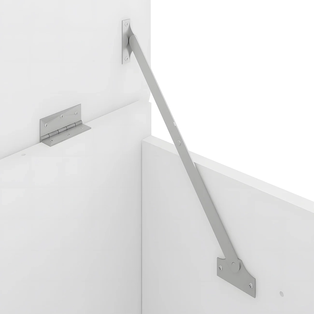 Caixa Organizadora Brinquedos com Rodízio Juno Branco A05  - Mpozenato 