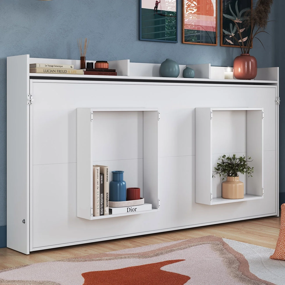 Cama Solteiro Infantil Articulação Horizontal Isis Branco A05 - Mpozenato 