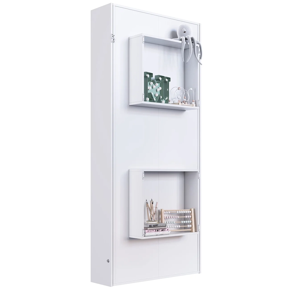 Cama Solteiro Infantil Articulação Vertical Hapi Branco A05 - Mpozenato 