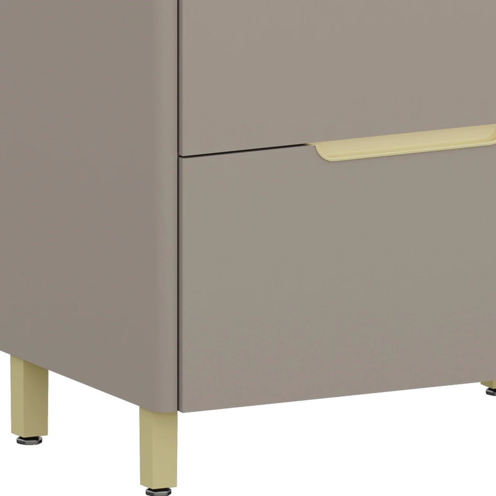 Balcão de Cozinha Com Tampo 80cm 1 Porta Marina Cinammon L01 - Mpozenato