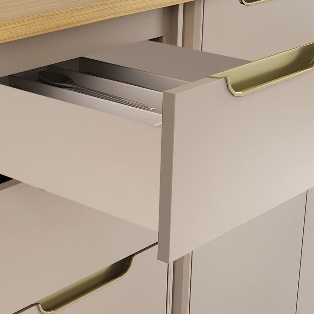 Balcão de Cozinha Para Pia 120cm 2 Portas Marina Cinammon L01 - Mpozenato