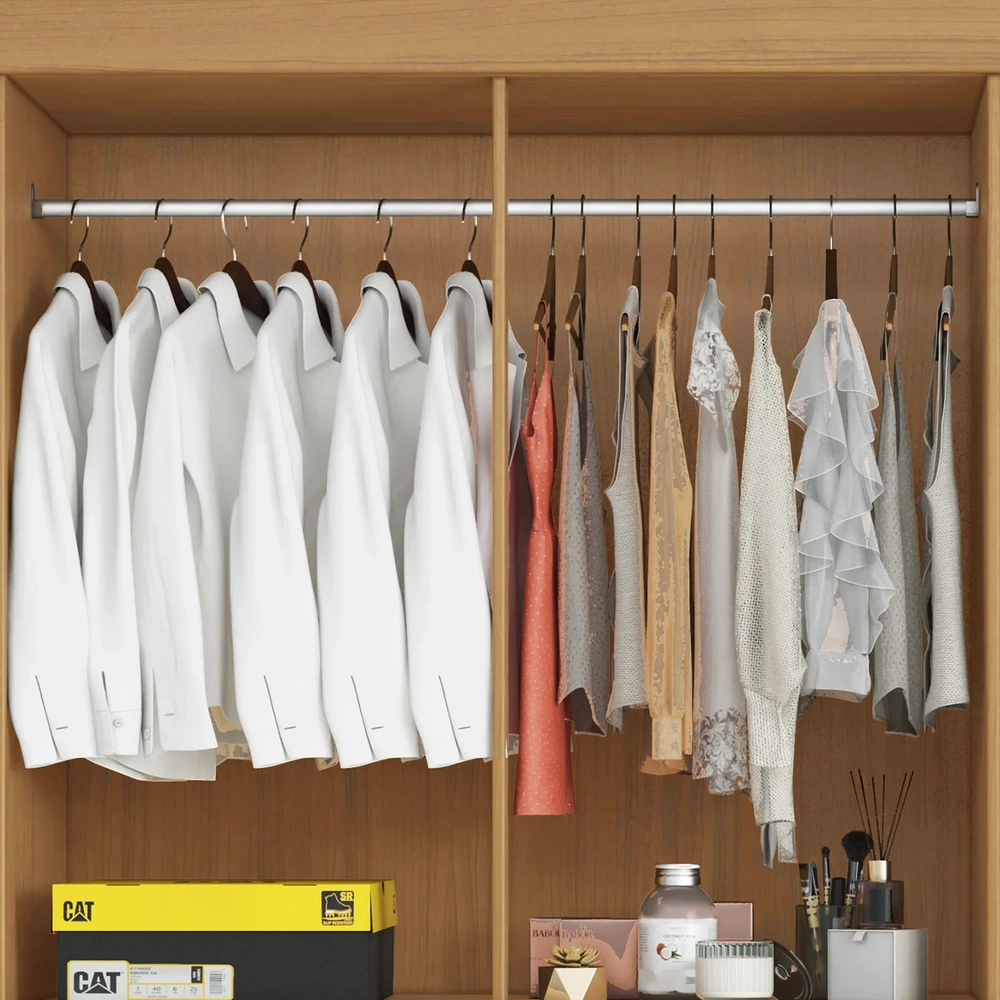 Guarda Roupa Casal 180cm 10 Portas Deno Cinamomo/Areia A15 - Mpozenato 