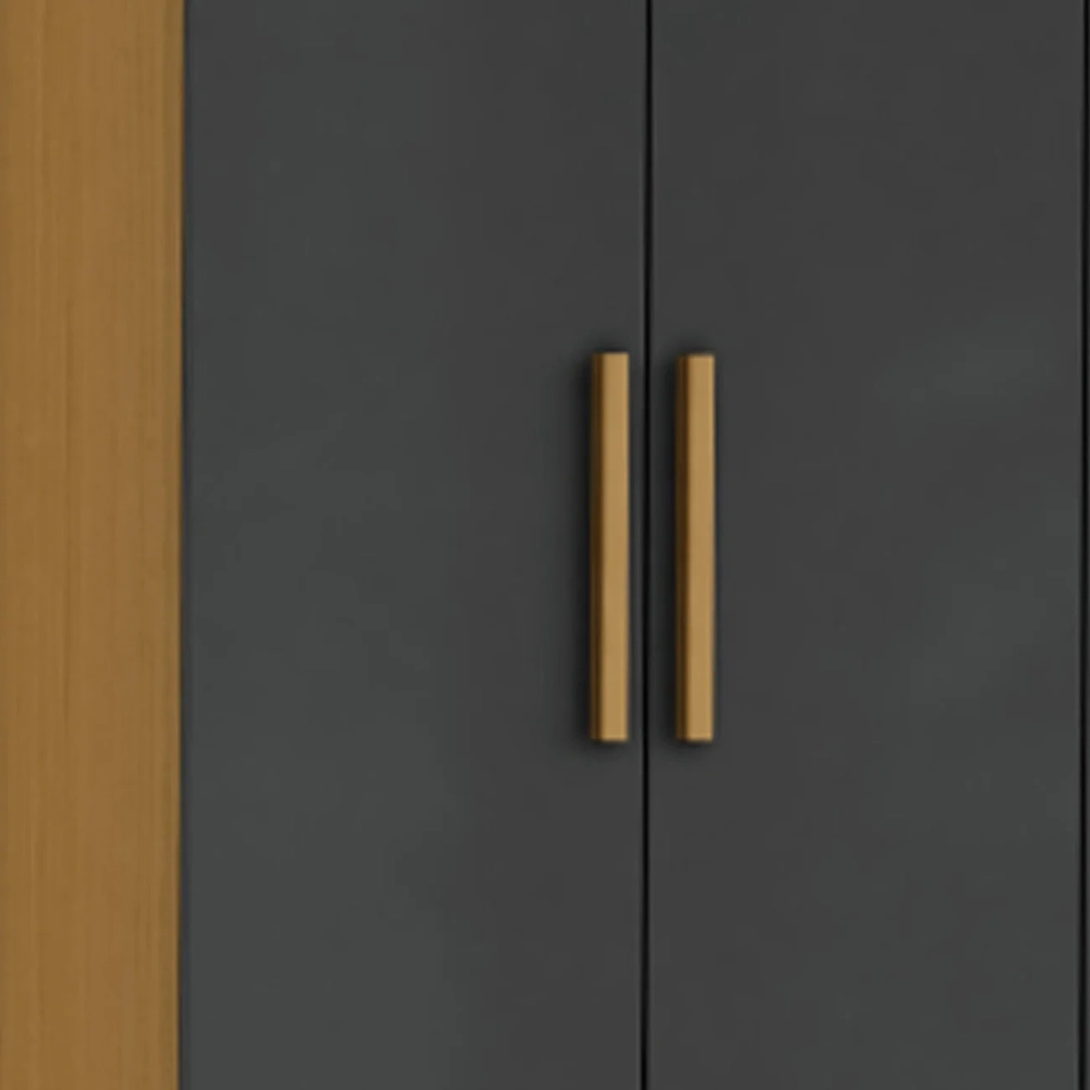 Guarda Roupa Casal 187cm 6 Portas Vilo Cinamomo/Grafite A15 - Mpozenato