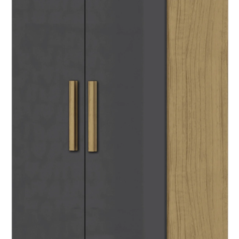 Armário Multiuso Lavanderia 60cm Lorandel Atacama/Grafite A15 - Mpozenato 